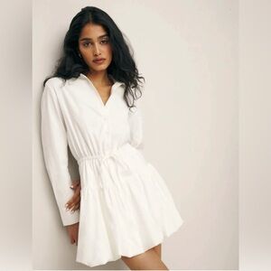 REFORMATION Moira Dress Women’s Size 12 White